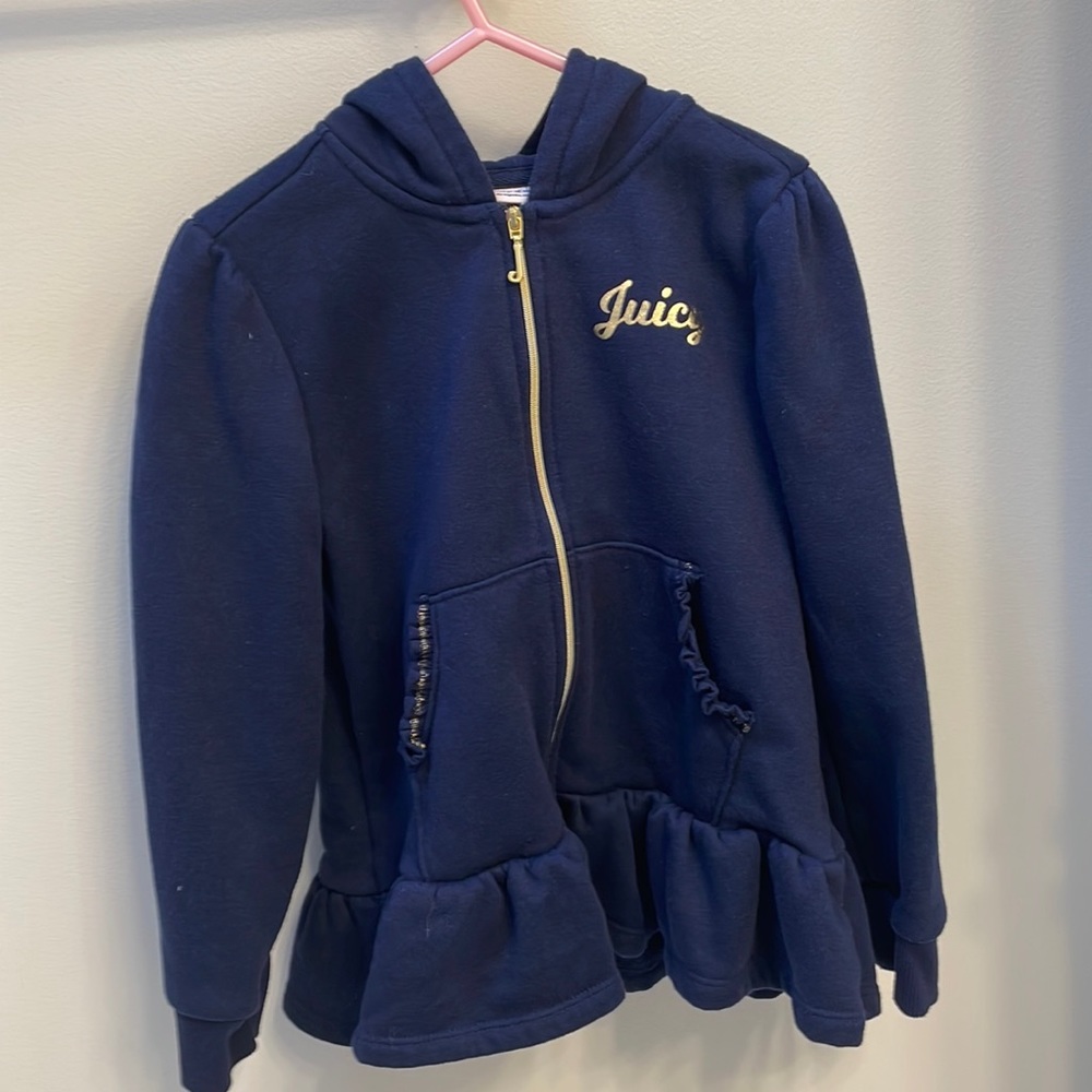 Juice Couture girl’s zip up hoodie Size 6